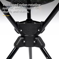 Tabouret pliant portable en tissu Oxford et alliage d'aluminium 7075, ultra-léger, rotatif, pour camping et pêche en extérieur