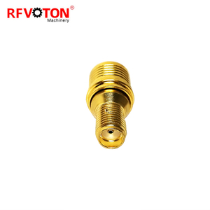 Adaptateur QMA vers SMA femelle, connecteur coaxial RF en laiton, plaqué <span class=keywords><strong>or</strong></span>, conforme RoHS, en stock, prix usine - Product Image 3