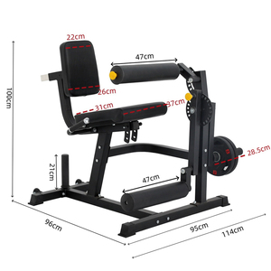 Machine d'extension et de flexion des jambes pour le renforcement des membres inférieurs, équipement de fitness pour l'entraînement des jambes - Product Image 3