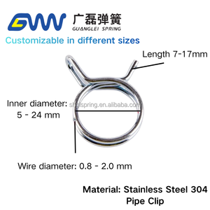 Colliers de serrage à ressort réglables en acier inoxydable 304 personnalisés pour systèmes de mesure métriques et tubes - Product Image 2