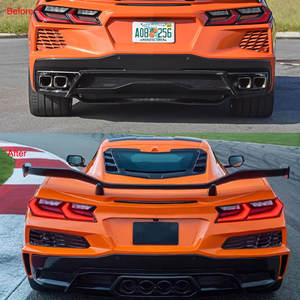Kits de carrosserie pour <span class=keywords><strong>Chevrolet</strong></span> <span class=keywords><strong>Corvette</strong></span> C8 Z06 2023-2024, pare-chocs avant et arrière, diffuseur, capot en fibre de carbone - Product Image 5