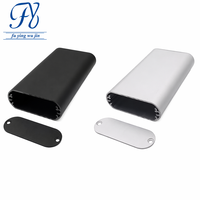 Boîtier de commande en aluminium sur mesure 60*21*100mm, profil latéral arrondi, dissipateur thermique, anodisé IP54, boîtier de projet électronique, boîtier de carte PCB