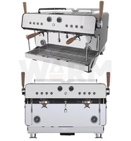 Mesin Kopi Stainless Steel 2 Grup Pompa Rotary Italia Mesin Espresso Manual Dengan Sistem Pembuatan Kopi Elektrik 9 bar