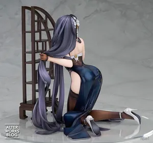Figura de Acción Coleccionable de PVC Azur Lane IJN <span class=keywords><strong>Azuma</strong></span> de 16CM, Modelo de Anime Arrodillada con Vestido Cheongsam, Regalo para Fans, Artesanía de Plástico - Product Image 3