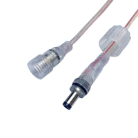 Câble d'extension mâle-femelle pour bande LED personnalisée, étanche IP65, connecteur DC 2,5 2,1 mm