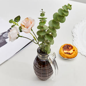 Diseño único para decoración del hogar, jarrón de cristal con forma de <span class=keywords><strong>Granada</strong></span>, centros de mesa, jarrón de cristal para regalo de recuerdo - Product Image 6