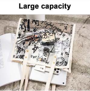 New Transparent Pvc Letter <b>Bag</b> Shoulder Messenger <b>Bag</b> <b>Waterproof</b> Cosmetic <b>Bag</b> Factory Wholesale - Product Image 6