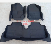 4X4Hot pressé nouveau Design Pvc cuir deux rangées tapis de sol de voiture haute qualité tapis de voiture spéciaux pour Toyota Hilux 2016-2022