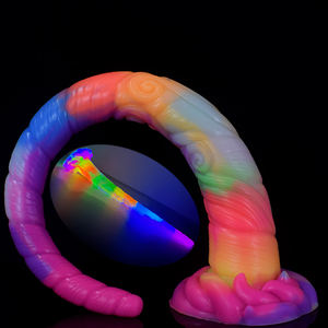 YOCY <span class=keywords><strong>Plug</strong></span> anal long de 46 cm, dildo fantaisie <span class=keywords><strong>licorne</strong></span>, silicone souple, <span class=keywords><strong>plug</strong></span> anal lumineux dans le noir, jouet sexuel pour femmes et hommes, masturbation anale - Product Image 2