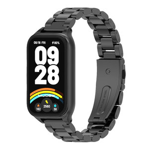 Marco Protector de Acero Inoxidable Mijobs para <span class=keywords><strong>Smartwatch</strong></span>, Reemplazo de Pulsera Metálica Perfecta para Xiaomi Smart Band 8/9 y <span class=keywords><strong>Redmi</strong></span> Band 3/2 - Product Image 3