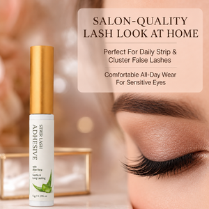 Adhesivo para Pestañas de 24 Horas de Duración, Resistente al Agua, Acabado Transparente Invisible, Suave con Aloe Vera, Hipoalergénico, Sin Látex, para Ojos Sensibles - Product Image 5