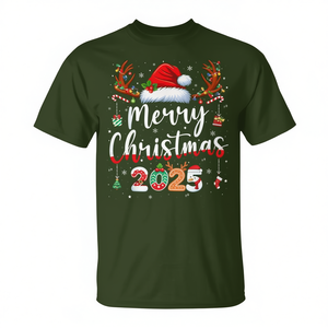 Joyeux Noël 2025 T-shirt graphique de Noël pour la famille assorti - Product Image 2