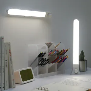 De moda de la hendidura de pie recargable colgante Estudio de escritorio de led lámpara de mesa de luz de noche