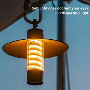 Lampe de camping LED rechargeable 3 en 1, deux sources lumineuses, température de couleur réglable, étanche IP54, <span class=keywords><strong>lanterne</strong></span> portable pour l'extérieur, camping - Product Image 1