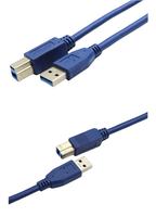 Cable de impresora Bochara USB 3,0 tipo a macho a tipo B macho 30cm a 5m lámina + blindaje trenzado empaquetado en caja
