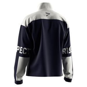 Veste légère pour homme à col montant avec fermeture éclair 1/3, option logo personnalisé pour vêtements de fitness et équipement d'équipe - Product Image 6