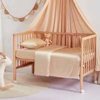 Personnalisé 16/19/22/25 momme mûrier soie taie d'oreiller drap housse de couette couette pour bébé