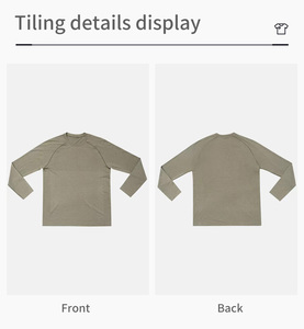 Tùy Chỉnh Liền Mạch Của Người Đàn Ông Nhanh Chóng Làm Khô Thoáng Khí Tập Thể Dục Áo Sơ Mi Nén Dài Tay Áo Chạy Độ ẩm-Wicking Tập Thể Dục T-Shirt - Product Image 3