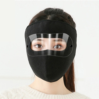 Bonnet chaud d'hiver coupe-vent anti-poussière, masque intégral respirant pour cyclisme et ski, avec lunettes HD anti-buée, couvre-cou et vêtement de protection Jk