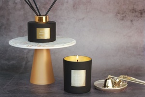 Ensemble cadeau <span class=keywords><strong>diffuseur</strong></span> à bâtonnets et <span class=keywords><strong>bougie</strong></span> parfumée au design unique, huile aromatique en gros, coffret d'aromathérapie, <span class=keywords><strong>bougie</strong></span> parfumée - Product Image 4