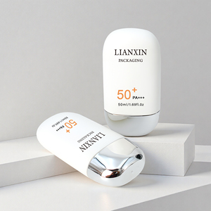 ขวดครีมกันแดดเปล่าสีขาวขนาด50มล. ขวดครีมกันแดดพลาสติกสีกำหนดเองได้ - Product Image 1