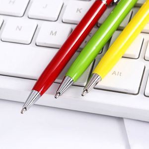 Custom Logo Soft Touch Slim Metal Twist 2 in 1 Multi Function Ball Promotional Universal <b>Stylus</b> <b>Pen</b> - Product Image 5