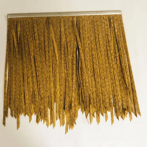 Diseño tradicional PVC PE Fuego y paja-Testado Techo de paja artificial Techo de <span class=keywords><strong>Palma</strong></span> artificial Testado de paja artificial - Product Image 6