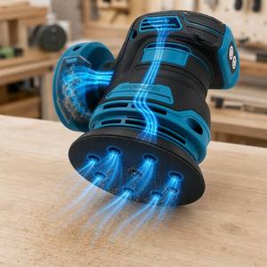 <span class=keywords><strong>Ponceuse</strong></span> orbitale aléatoire sans fil <span class=keywords><strong>professionnelle</strong></span> 20V, sans balais, 125 mm (5 pouces), rechargeable au lithium, pour le travail du bois - Product Image 2