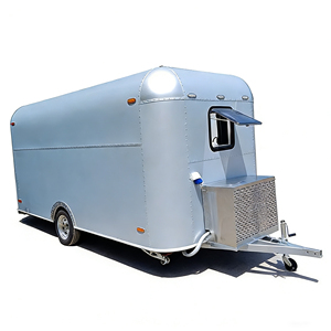 Mobile Food Cart <b>Trailer</b> Stainless Steel Aluminum Ice Cream Truck for Fast Snack Customized Hot Dog Candy Catering <b>Car</b> - Product Image 3