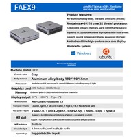 Mini PC FEVM FAEX9 Ocukink con Procesador AMD Radeon 8060S Ai MAX+ 395, 16 Núcleos, 32 Subprocesos, LPDDR5, SSD de 128 GB, Windows 11, Nuevo para Juegos