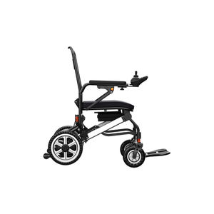 Fauteuil roulant électrique pliable pas cher, robuste, avec cadre en acier, pour personnes handicapées, batterie lithium 24v - Product Image 5