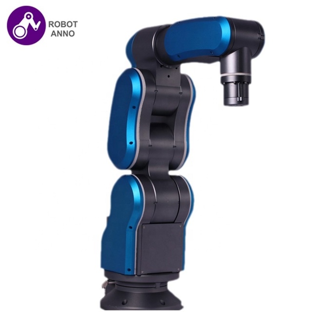 RobotAnno High Quality New Mini Industrial Controller Robot Arm 6 Axis CNC Integrated Servo Motor Aluminum Metal 0.05mm