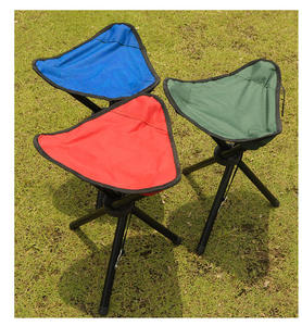 Silla <span class=keywords><strong>Plegable</strong></span> Portátil para Pesca y Camping, Banco Pequeño, Taburete Triangular de Tubo de Acero Mazar, 28*22*22cm, para Aventuras al Aire Libre - Product Image 4