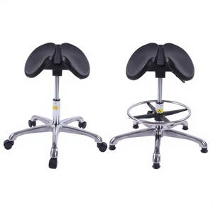 M29 Adjustable Horse <b>Saddle</b> Stool <b>Chair</b> Aluminum Alloy Base for Hospital- Dentist Clinic Use - Product Image 2