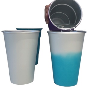 Bia làm màu thay đổi Cốc tái sử dụng nhôm Oxit cốc lạnh biến đổi cấp thực phẩm kim loại nhôm Cốc - Product Image 1