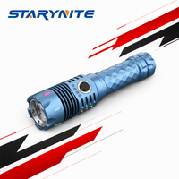 Linterna Táctica Recargable 21700, 7700LM, Alcance de 1000m, 4x55mil LED, 70W, Tipo-C, IP65, Impermeable, de Aluminio