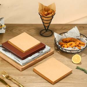 Papier sulfurisé alimentaire jetable personnalisé, résistant à l'huile, pour emballage de sandwichs et burgers - Product Image 5