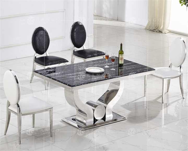 Black Marble Top Dining Table Marble Top Dining Table Black Legs Marble