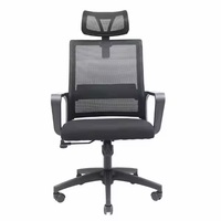 Chaise de bureau ergonomique pivotante à dossier haut en maille, certifiée BIFMA, best-seller