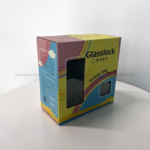 Ultra-sturdy Coated Cardboard With Private <strong>Simple</strong> Logo Design for Toys Utensils Baby Skincare with Plastic Window - Product Image 1