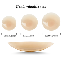 Cache-tétons en silicone mat autocollants invisibles de nouvelle conception, réutilisables, et accessoires intimes pour femmes