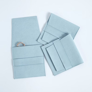 Custom Logo Printed Microfiber Jewelry Container <b>Envelope</b> Makeup Gift Bags and Jewellery Pouches - Product Image 3
