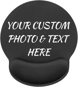 Alfombrilla de Ratón Personalizada con Reposamuñecas, Sublimación, Blanca, de Goma PVC para Escritorio - Product Image 1