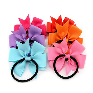 BELLEWORLD – porte-queue de cheval 20 couleurs, ruban mignon 8cm, nœuds de cheveux, élastiques pour bébé fille - Product Image 3
