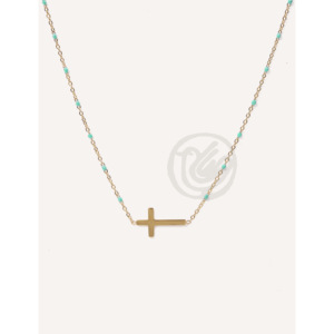 Collier d'été YFB N022 pour femme en résine et acier inoxydable, longueur 41 cm, bijoux superposés tendance pour la vente en gros - Product Image 5