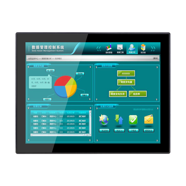 Industrial Panel PC 15 Inch with IP65 Capacitive Touchscreen Fanless Embedded Mount for Factory Automation and Machine Control