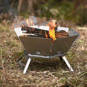 Grille de cuisson roulante en acier inoxydable 304 antiadhésive, paniers de grillades emboîtables, <span class=keywords><strong>poignée</strong></span> en bois <span class=keywords><strong>amovible</strong></span> - Product Image 2