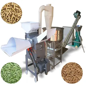 The new three-phase china cattle feed production line used by the new cattle and sheep pellet machine feed line