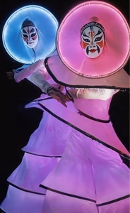 Trajes de Baile para Escenario, Bar, Discoteca, Ópera, Trajes de Zancos Iluminados para Adultos, 100% Poliéster, Año Nuevo, Desfile en el Parque, LED - Product Image 3