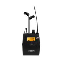 Système de monitoring intra-auriculaire sans fil UHF EM2, double canal, 1 émetteur, 2 récepteurs, IEM pour musiciens de scène, groupes, studio